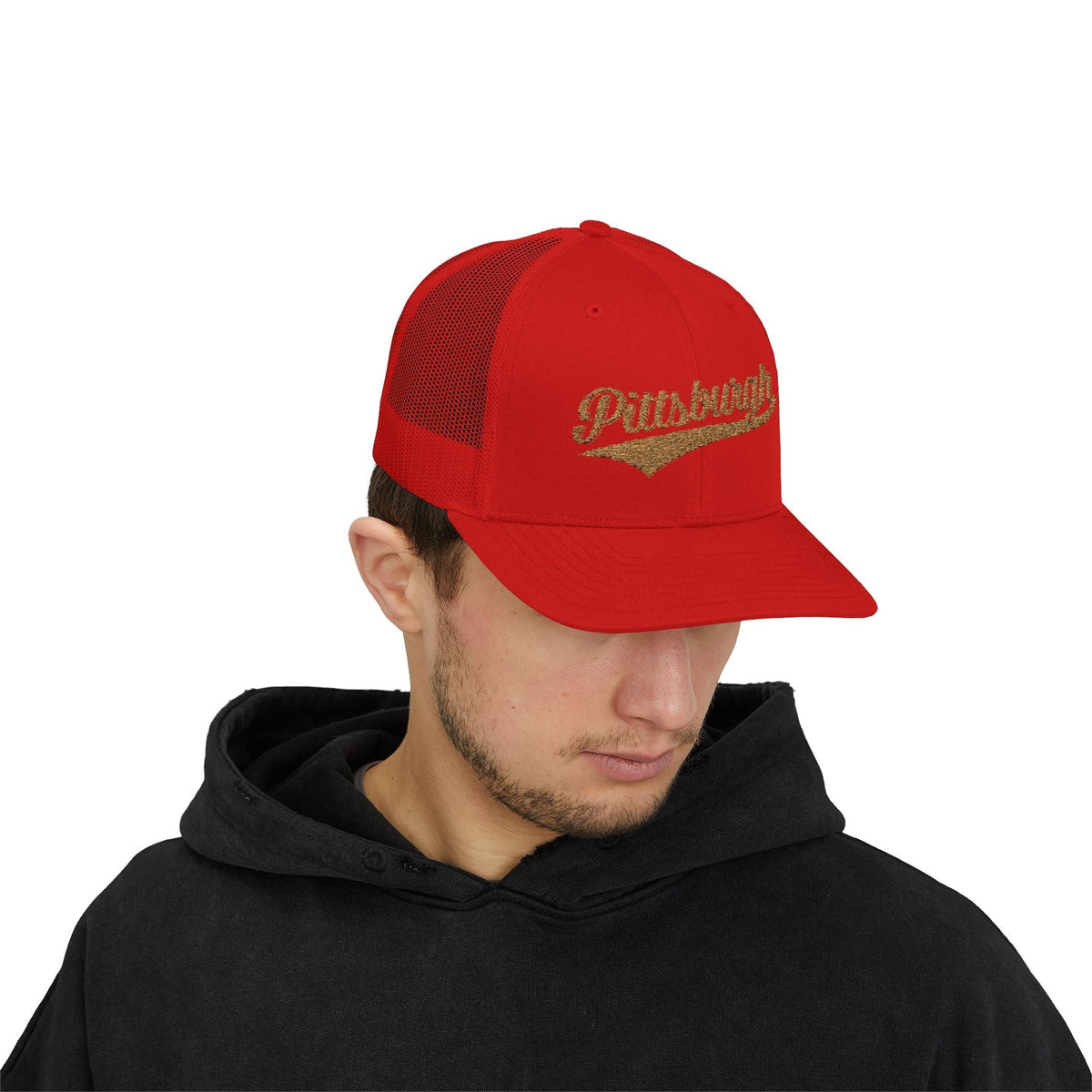 Pittsburgh Varsity Retro Snapback Trucker Cap