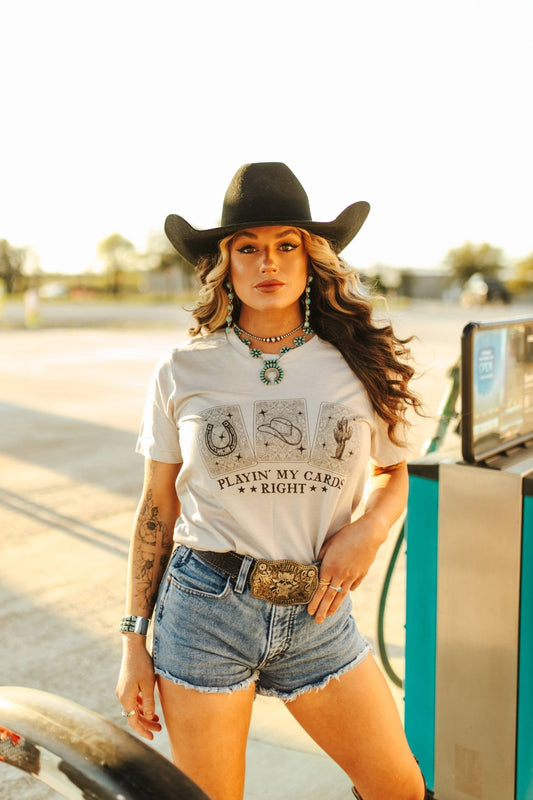 Playing My Cards Right Graphic Tee