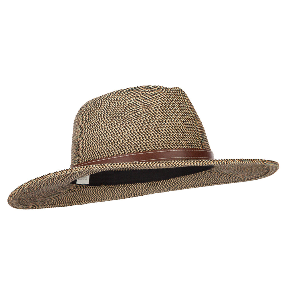 UPF 50+ Men's Paper Braid Large Brim Fedora Hat
