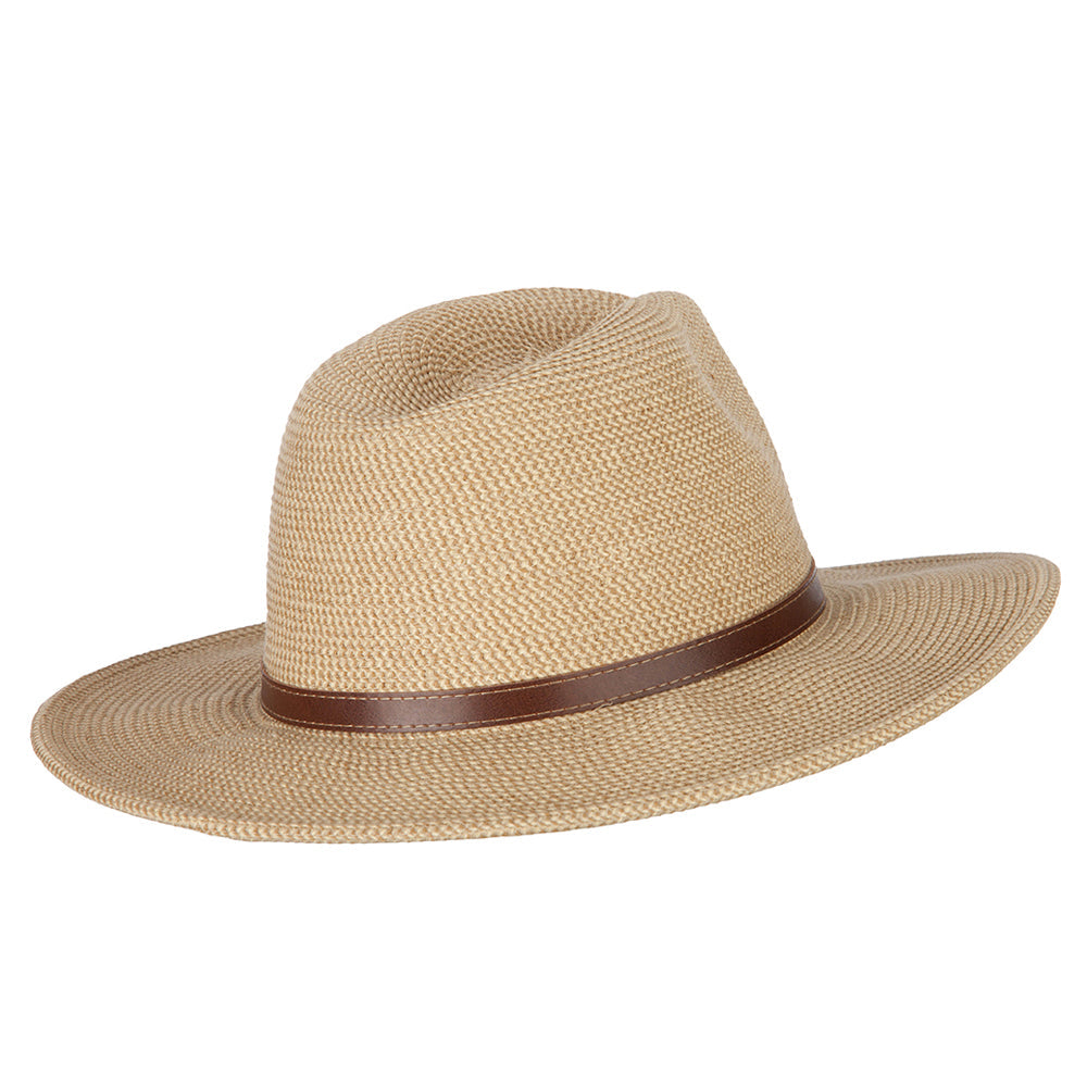 UPF 50+ Men's Paper Braid Large Brim Fedora Hat