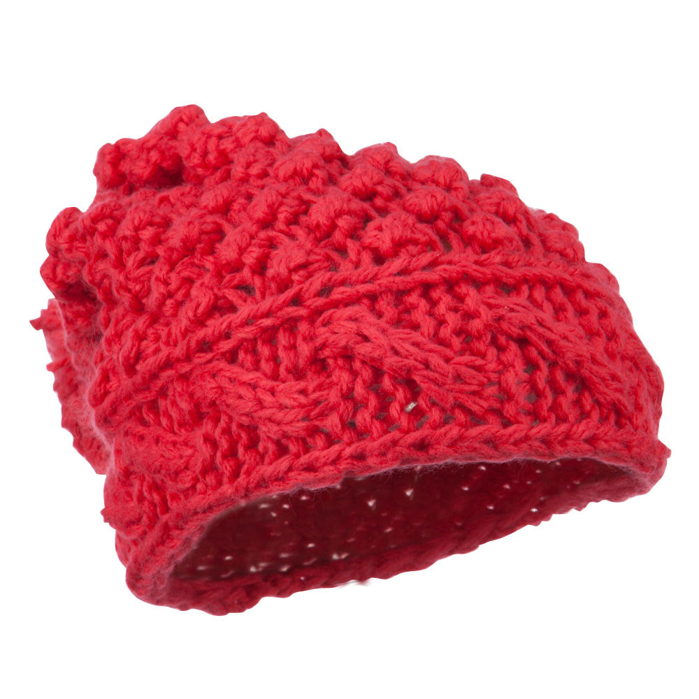 Women's Knit Pom Deep Beanie