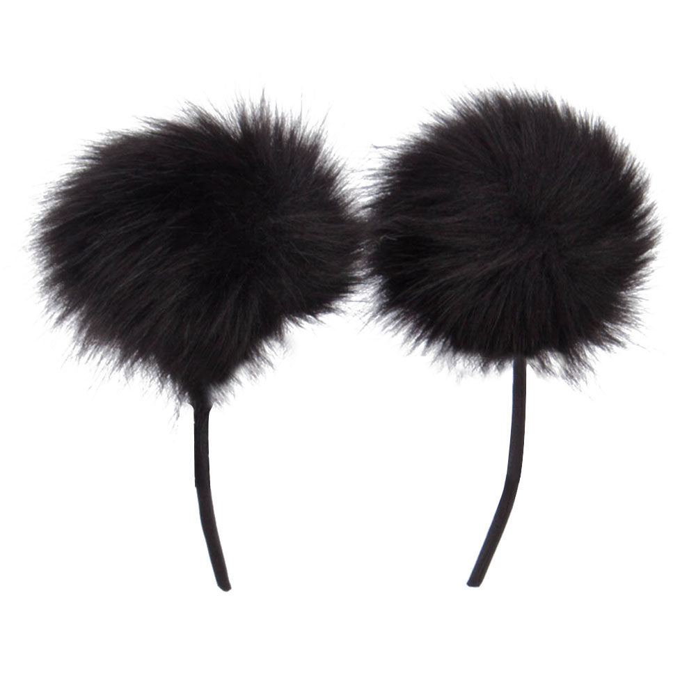 Pom Poms Accented Headband