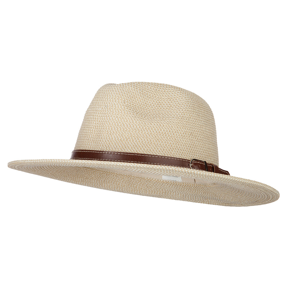 UPF 50+ Men's Paper Braid Large Brim Fedora Hat