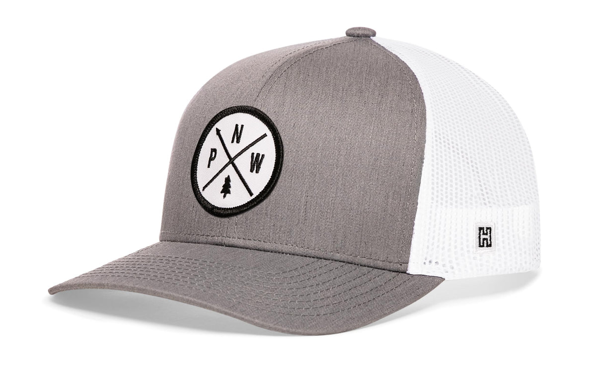 Pacific Northwest Trucker Hat  |  White Patch PNW X Snapback