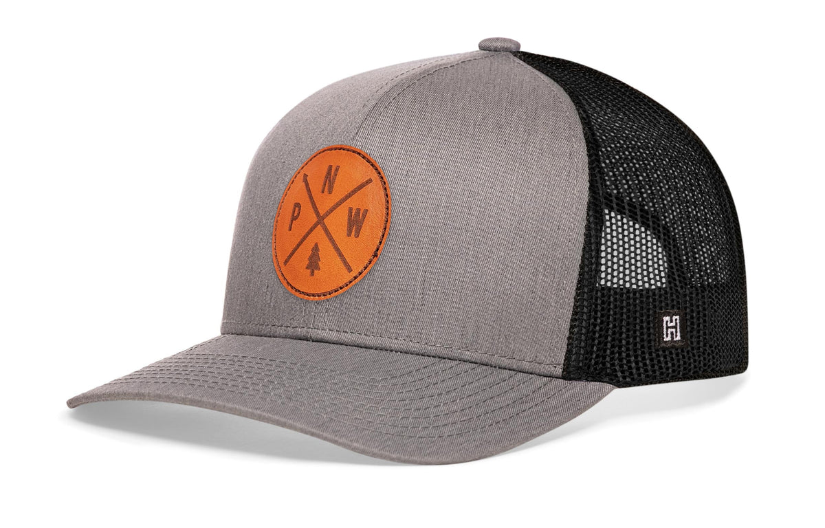 Pacific Northwest Trucker Hat  |  Leather PNW X Snapback