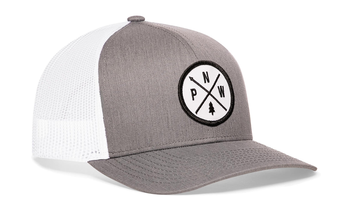 Pacific Northwest Trucker Hat  |  White Patch PNW X Snapback