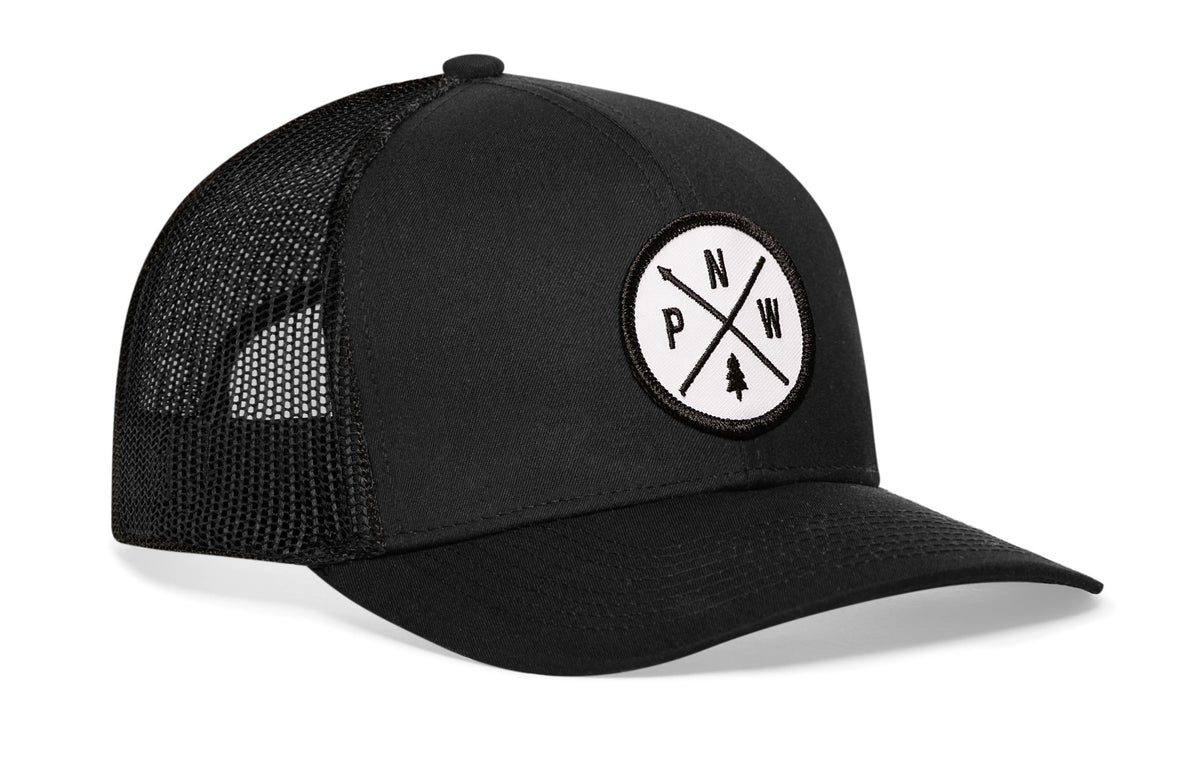 Pacific Northwest Trucker Hat  |  White Patch PNW X Snapback