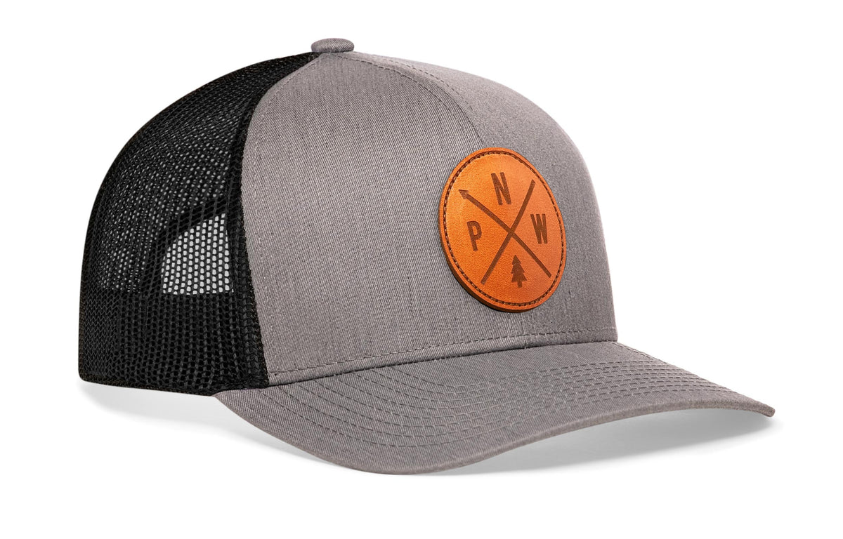 Pacific Northwest Trucker Hat  |  Leather PNW X Snapback