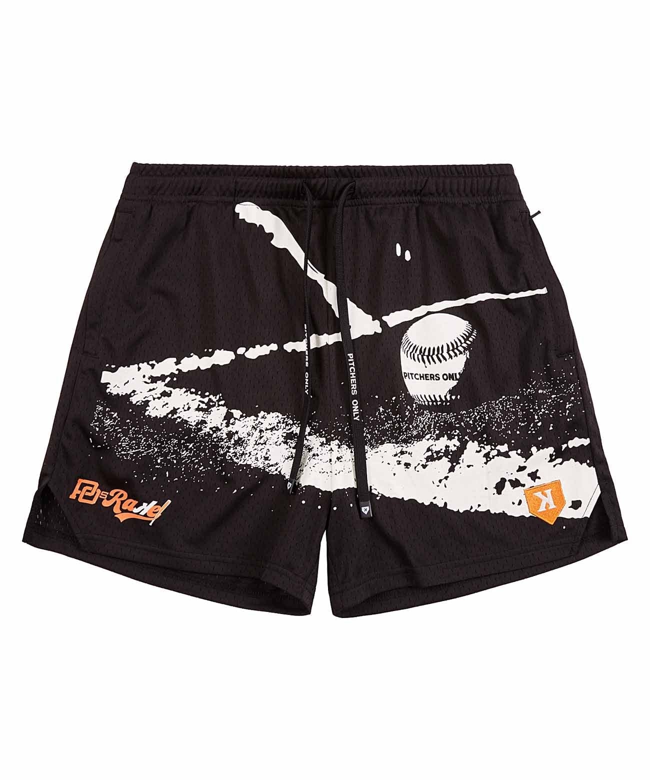 YOUTH PO Rake Mesh Shorts - Black