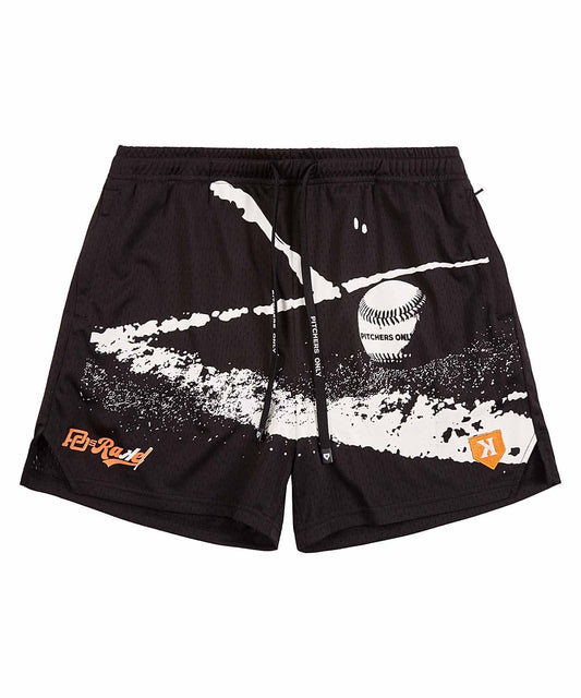 YOUTH PO Rake Mesh Shorts - Black