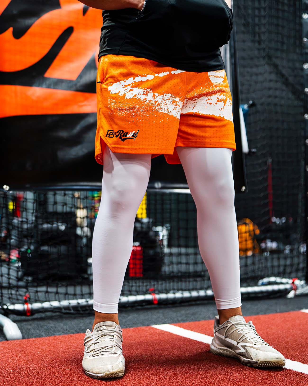YOUTH PO Rake Mesh Shorts - Orange