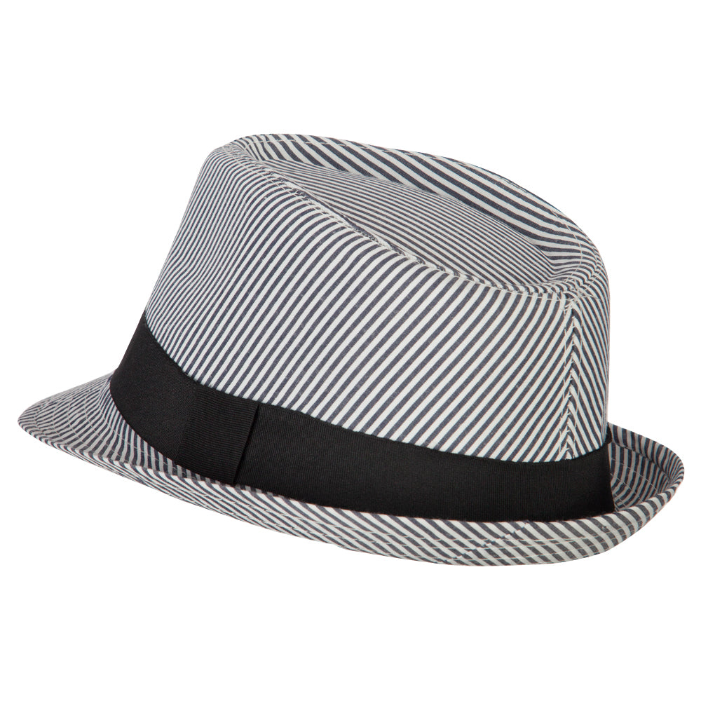 Kid's Striped Polyester Fedora Hat