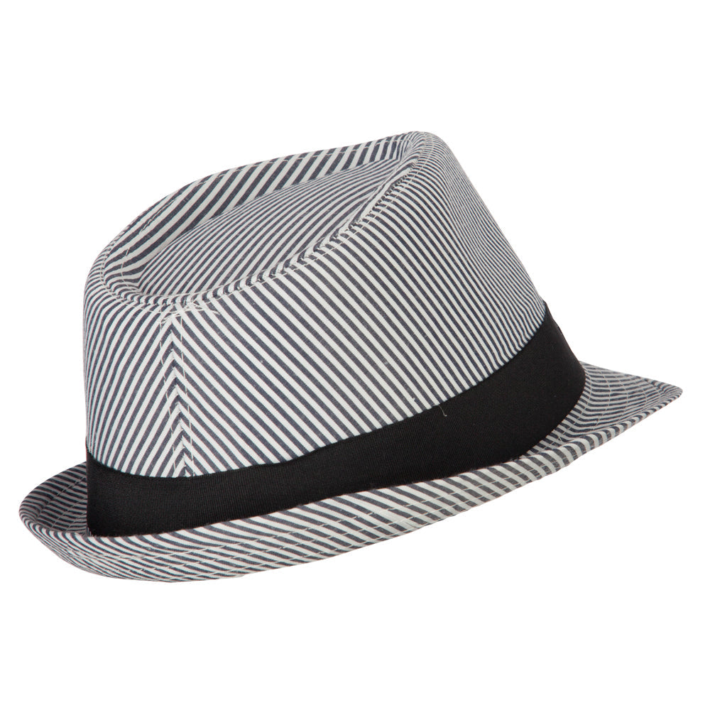 Kid's Striped Polyester Fedora Hat