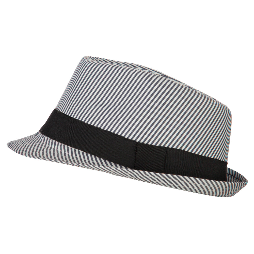 Kid's Striped Polyester Fedora Hat