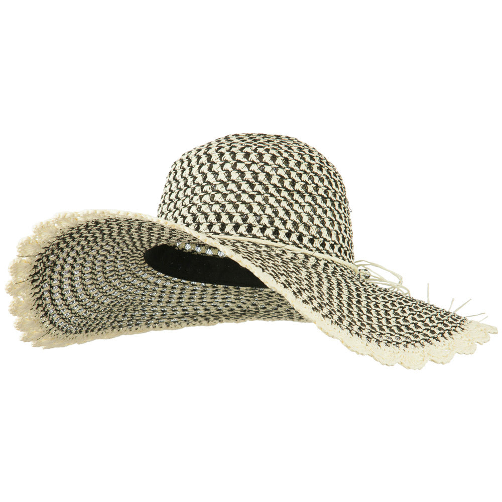 Women's Criss Cross Scallop Brim Hat