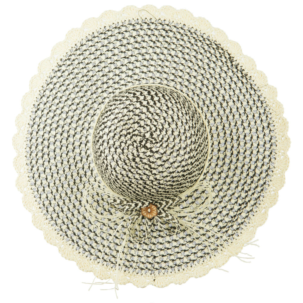 Women's Criss Cross Scallop Brim Hat