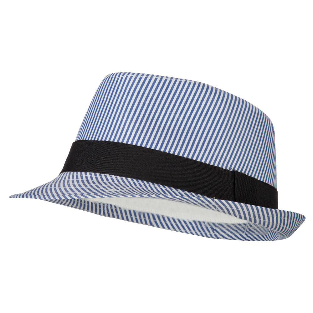 Kid's Striped Polyester Fedora Hat