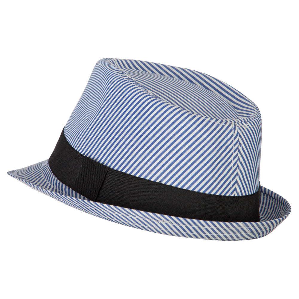 Kid's Striped Polyester Fedora Hat