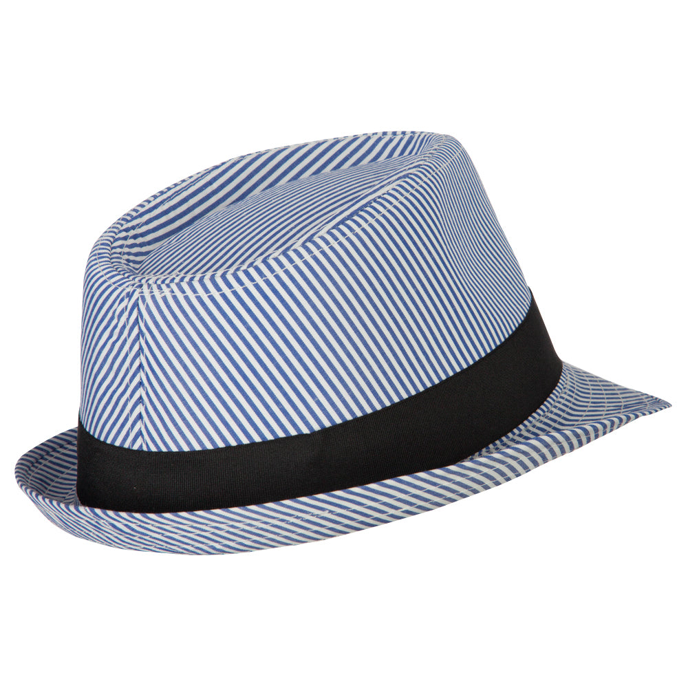 Kid's Striped Polyester Fedora Hat