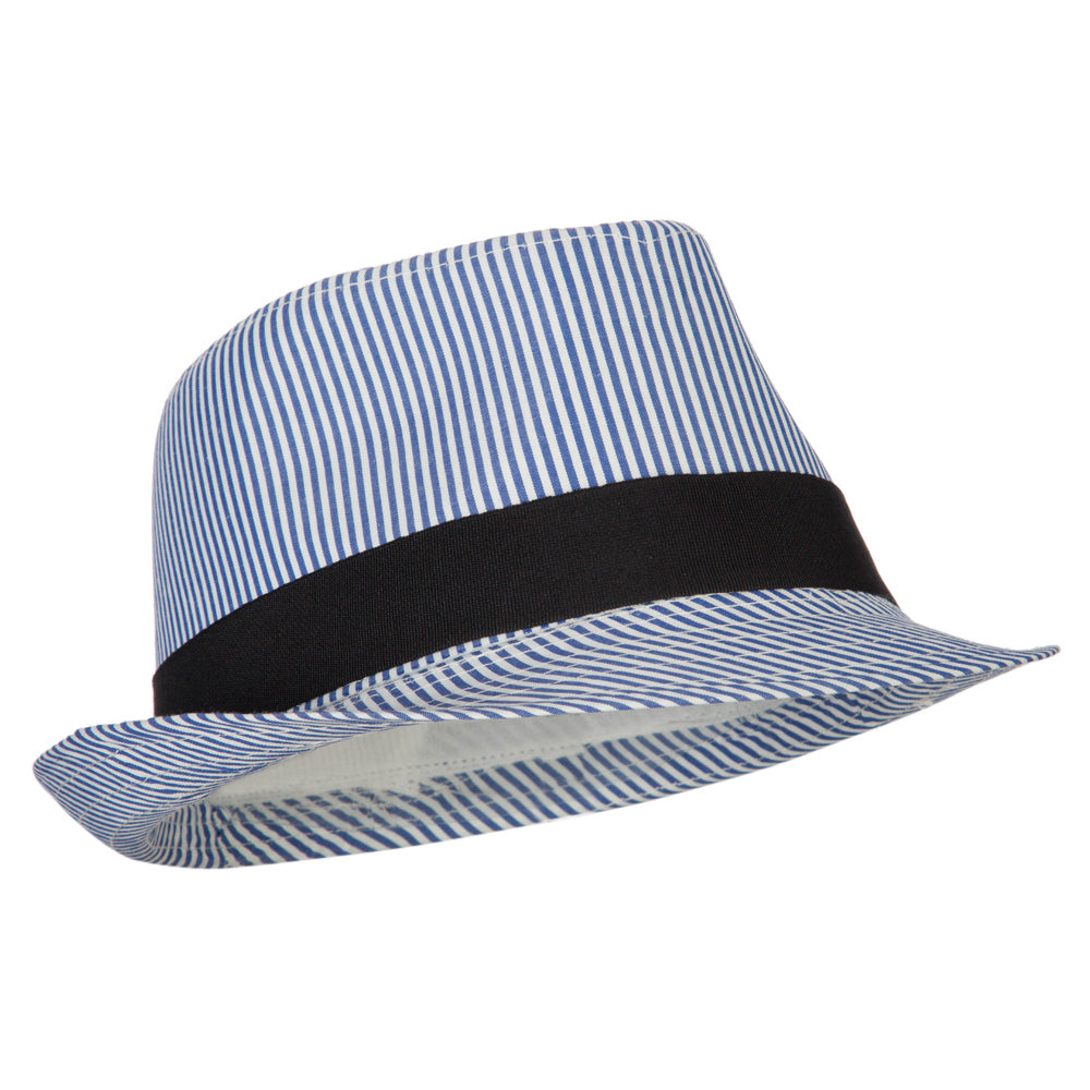 Kid's Striped Polyester Fedora Hat