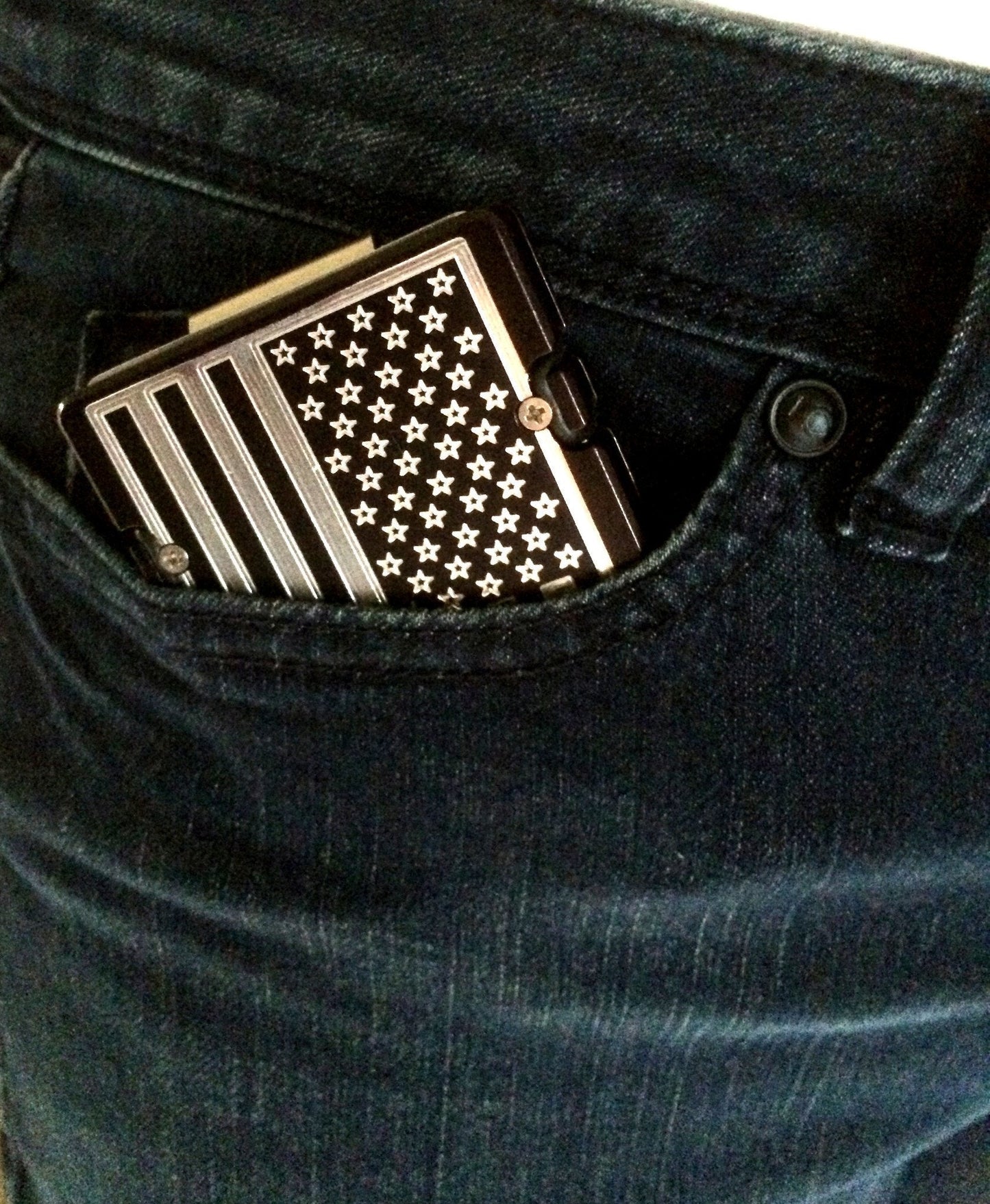 American Flag We The People-  BilletVault Aluminum Wallet