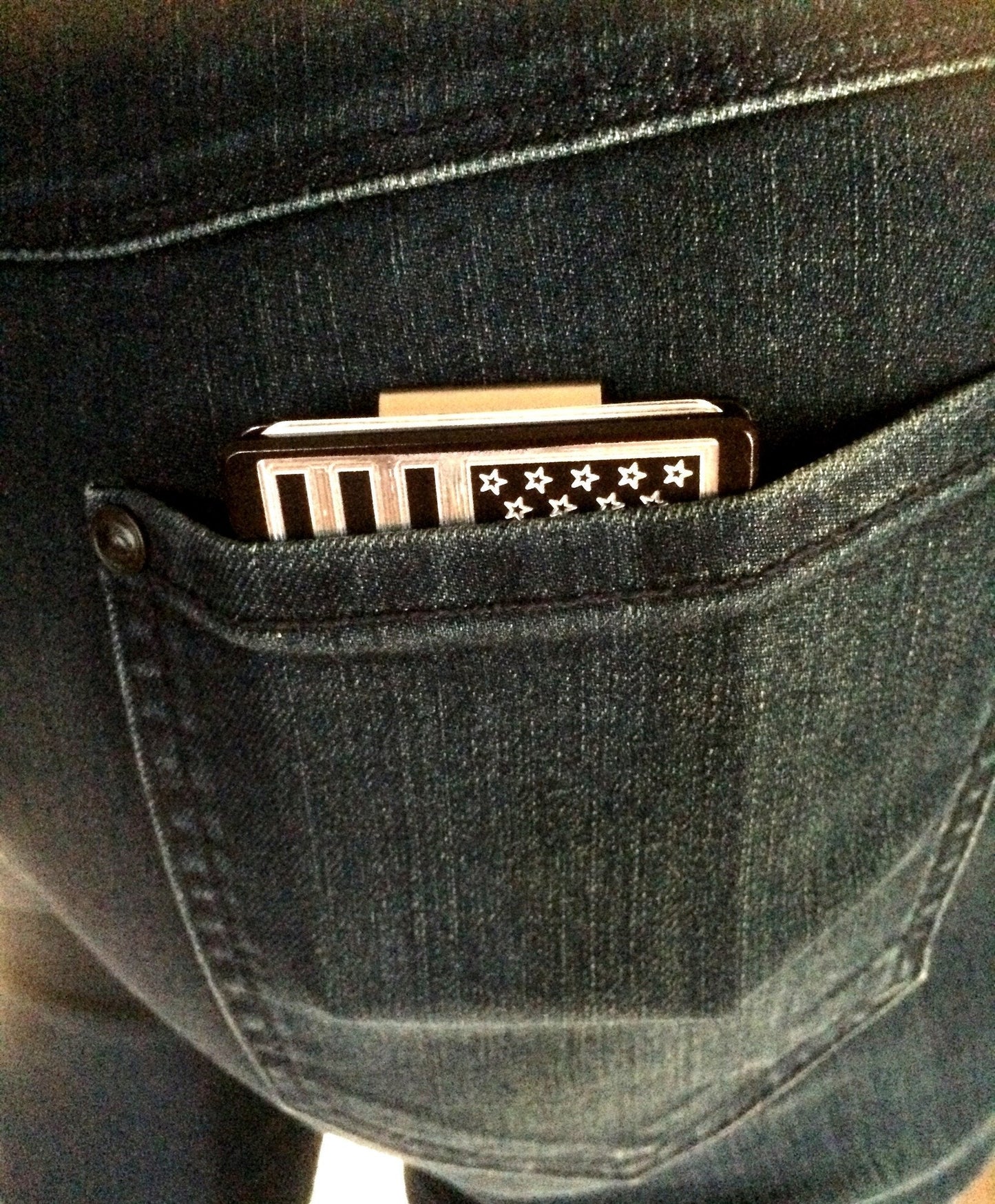 American Flag We The People-  BilletVault Aluminum Wallet