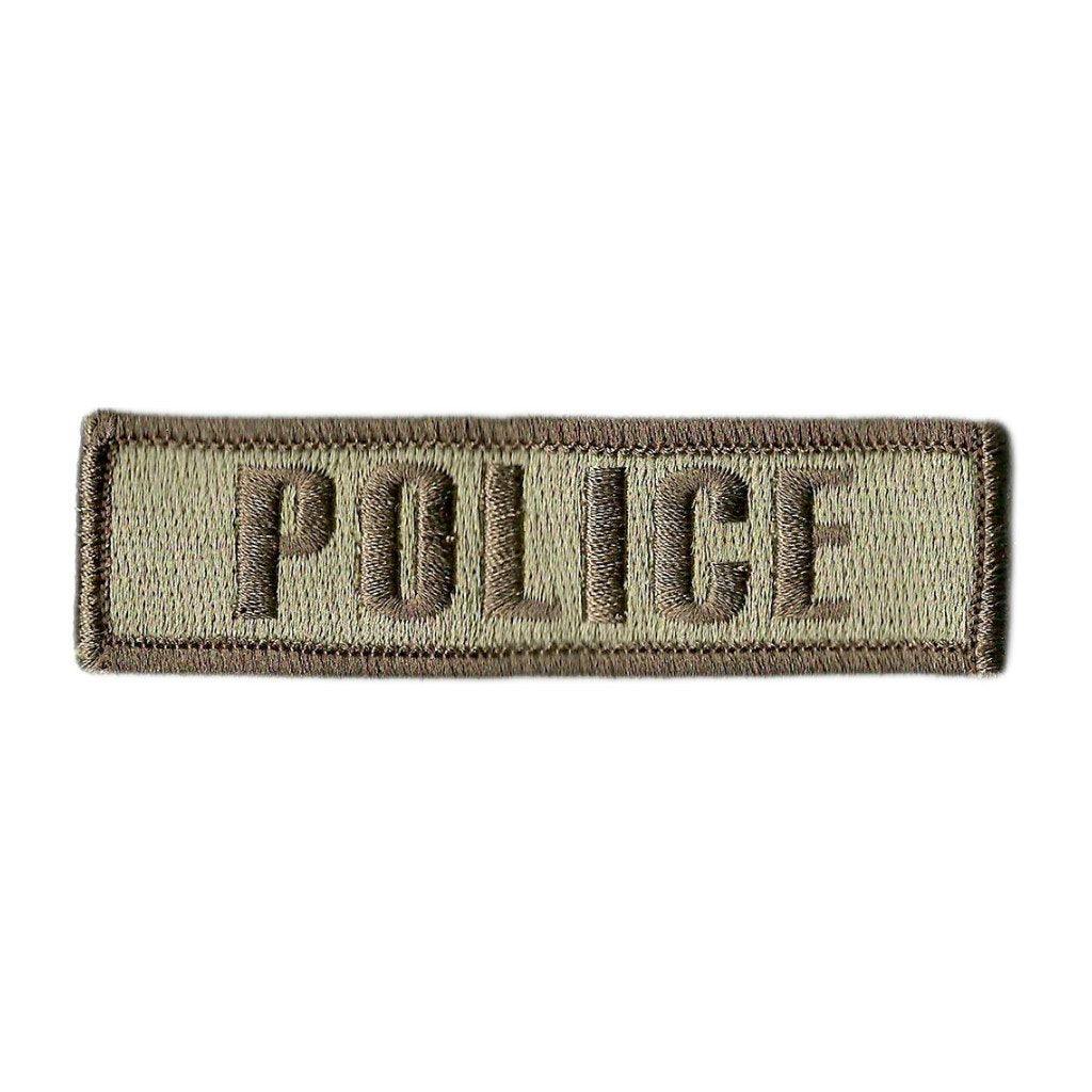 1" x 3 3/4" POLICE Morale Patch (Back of Hat)