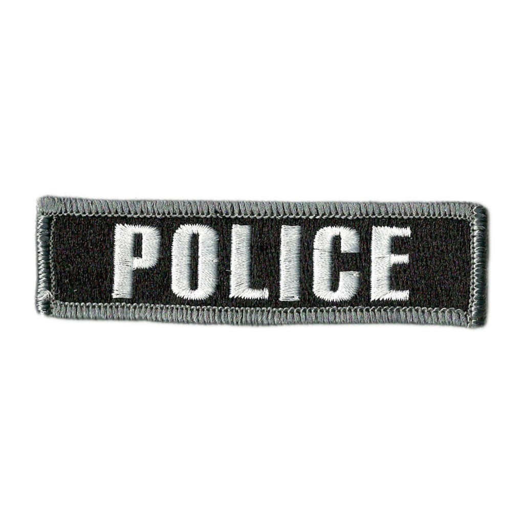 1" x 3 3/4" POLICE Morale Patch (Back of Hat)
