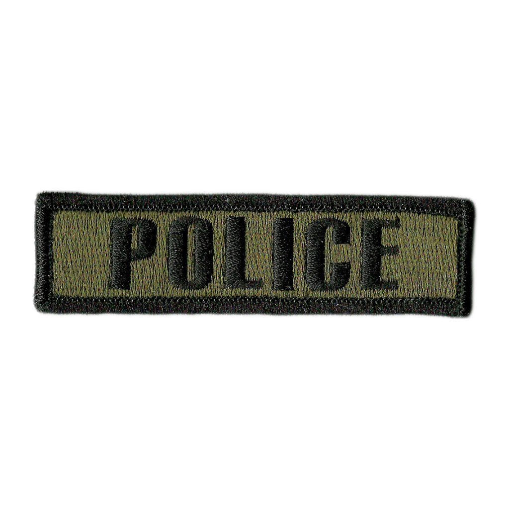 1" x 3 3/4" POLICE Morale Patch (Back of Hat)