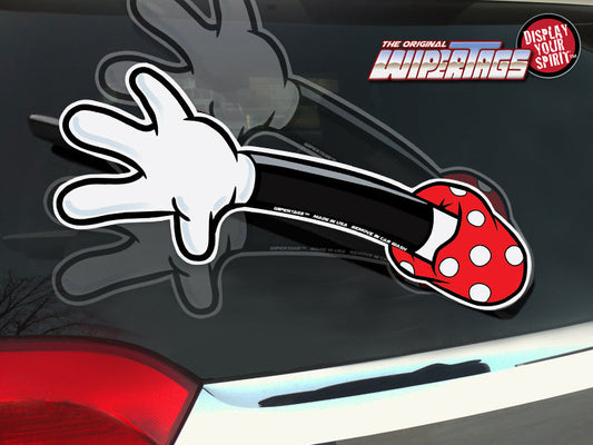 White Glove Wave Polka Dot WiperTags