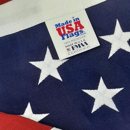 POLY-EX Polyester American Flag — Heavy-Duty Built for High Winds