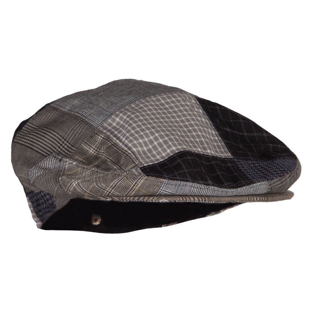 Men's Plaid Patchwork Ivy Cap