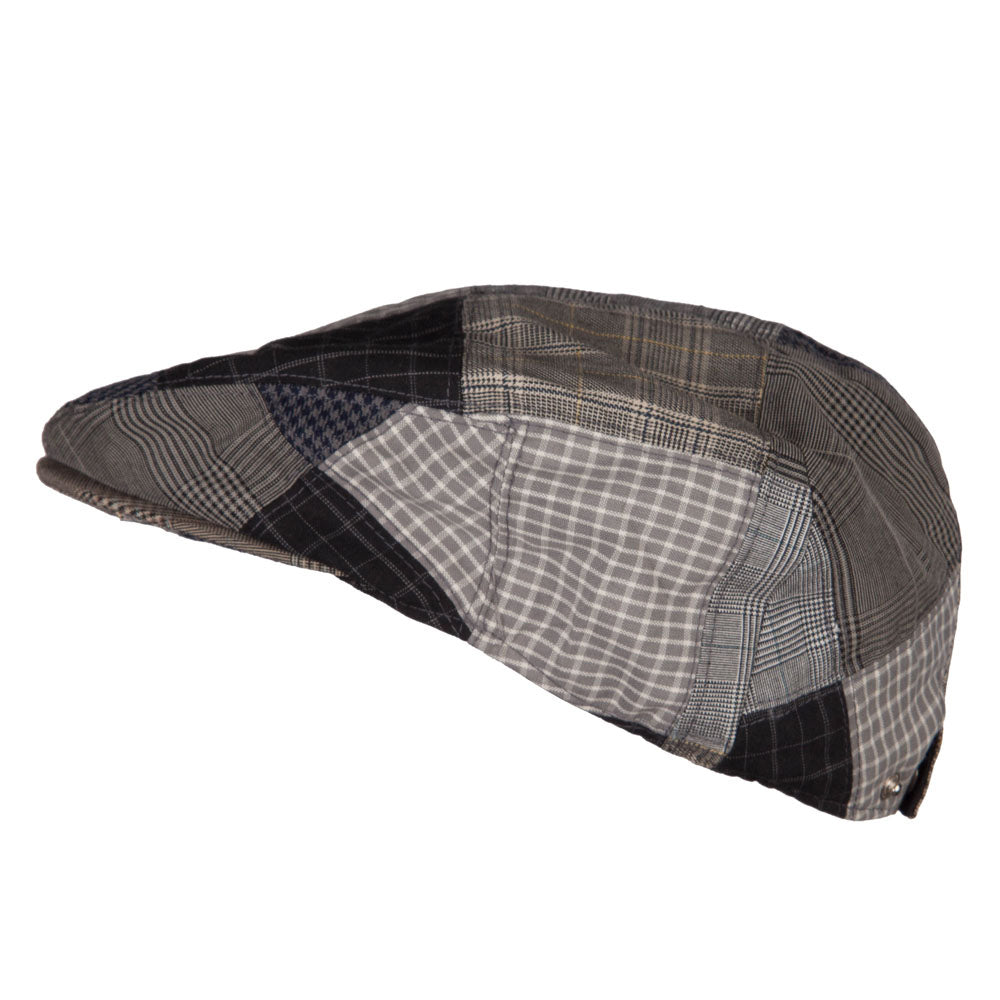 Men's Plaid Patchwork Ivy Cap