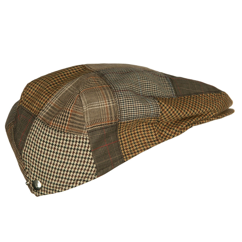 Men's Plaid Patchwork Ivy Cap