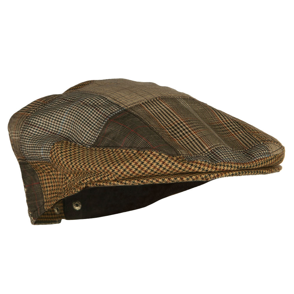 Men's Plaid Patchwork Ivy Cap