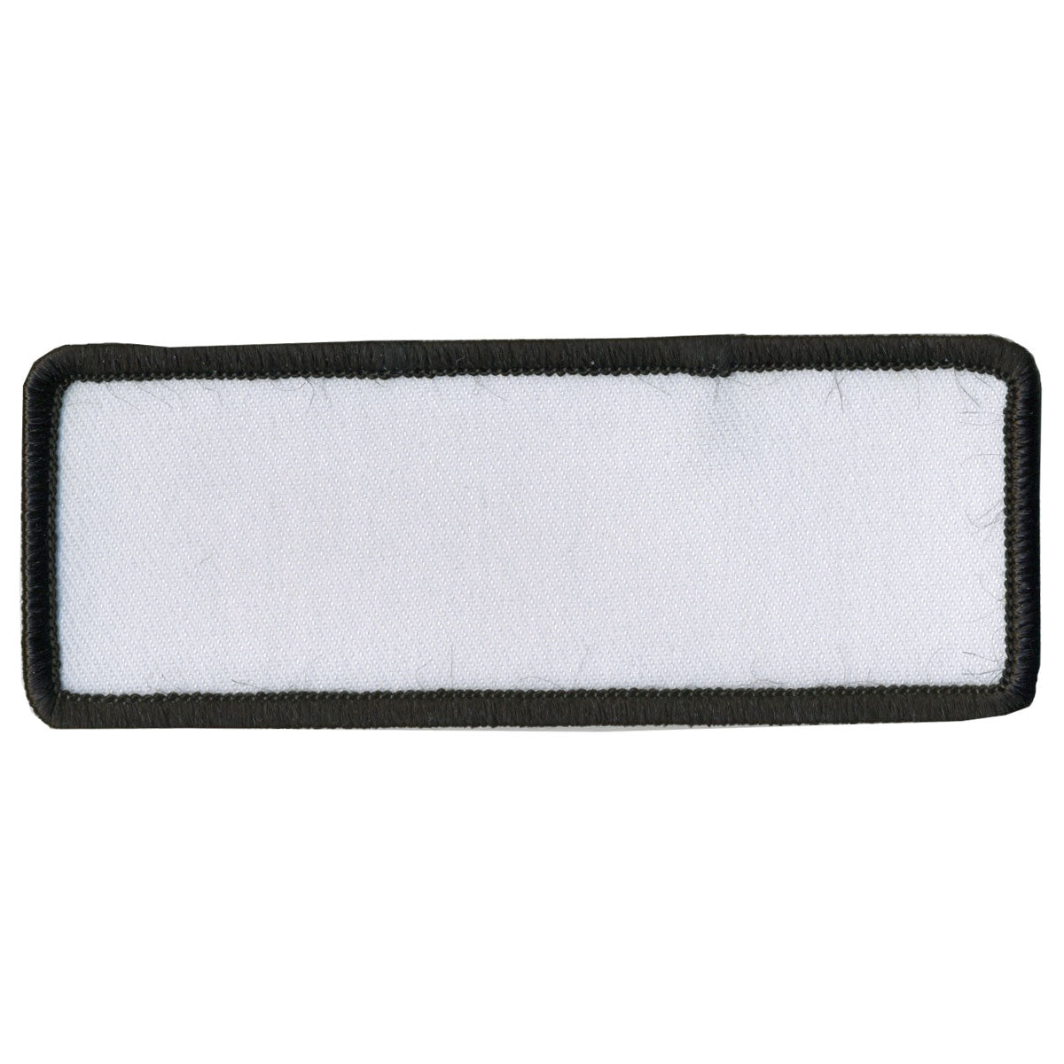 Hot Leathers Blank White w/ Black Trim 4" x 1.5" Patch