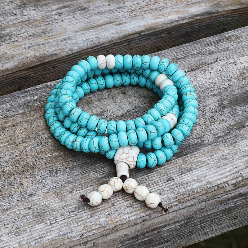 Prayer Beads Turquoise Necklace