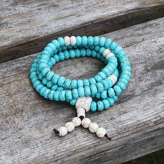 Prayer Beads Turquoise Necklace