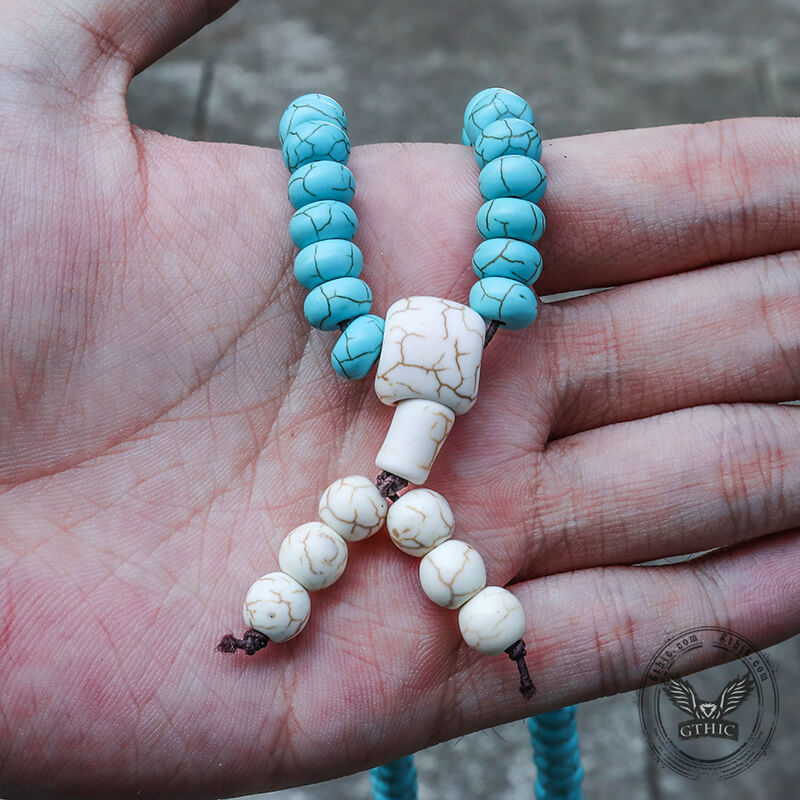 Prayer Beads Turquoise Necklace