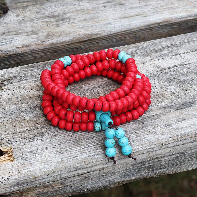 Prayer Beads Turquoise Necklace
