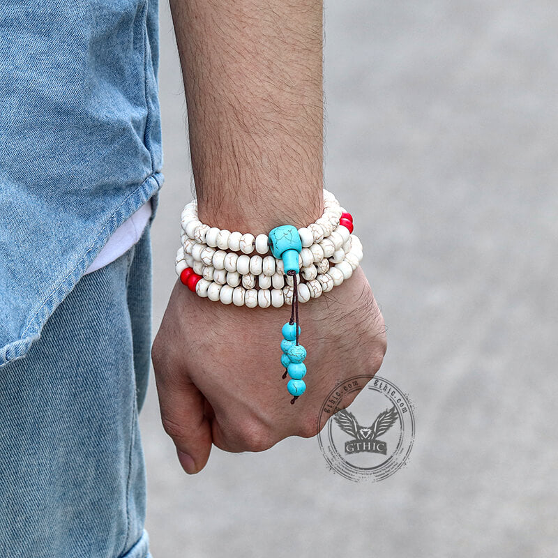 Prayer Beads Turquoise Necklace