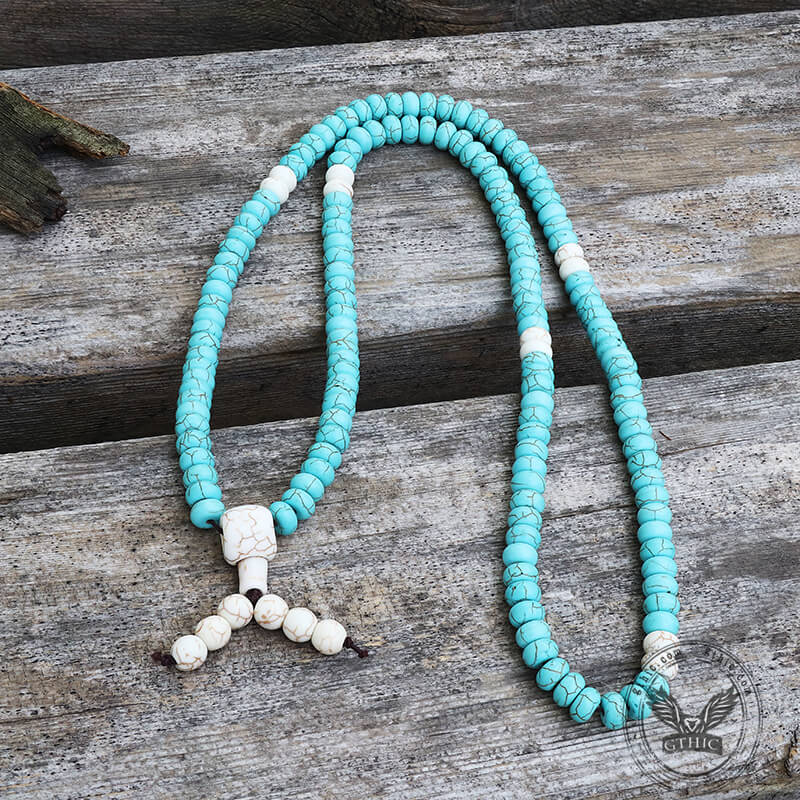Prayer Beads Turquoise Necklace