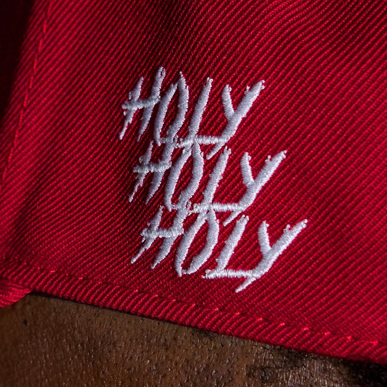 ‘7’ Premium Wool Blend SnapBack - Red/White