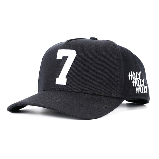 ‘7’ Premium SnapBack - Black/White