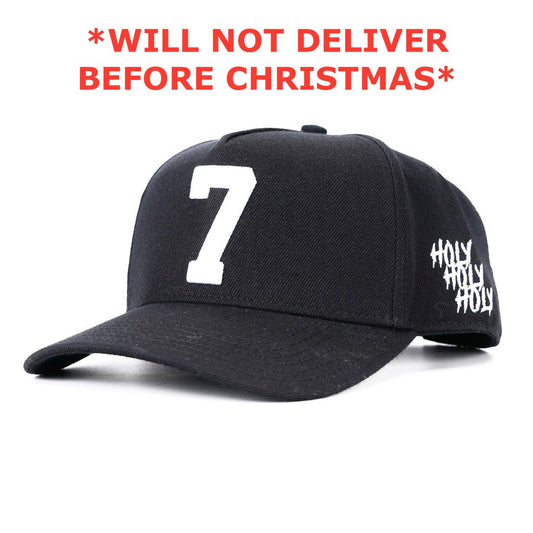 [🚨PRE-ORDER - SHIPS JANUARY 16TH🚨] ‘7’ Premium Wool Blend SnapBack - Black/White