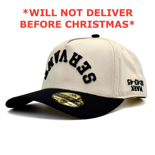 [🚨PRE-ORDER - SHIPS JANUARY 16TH🚨] ‘SERVANT’ Premium SnapBack - Cream/Black