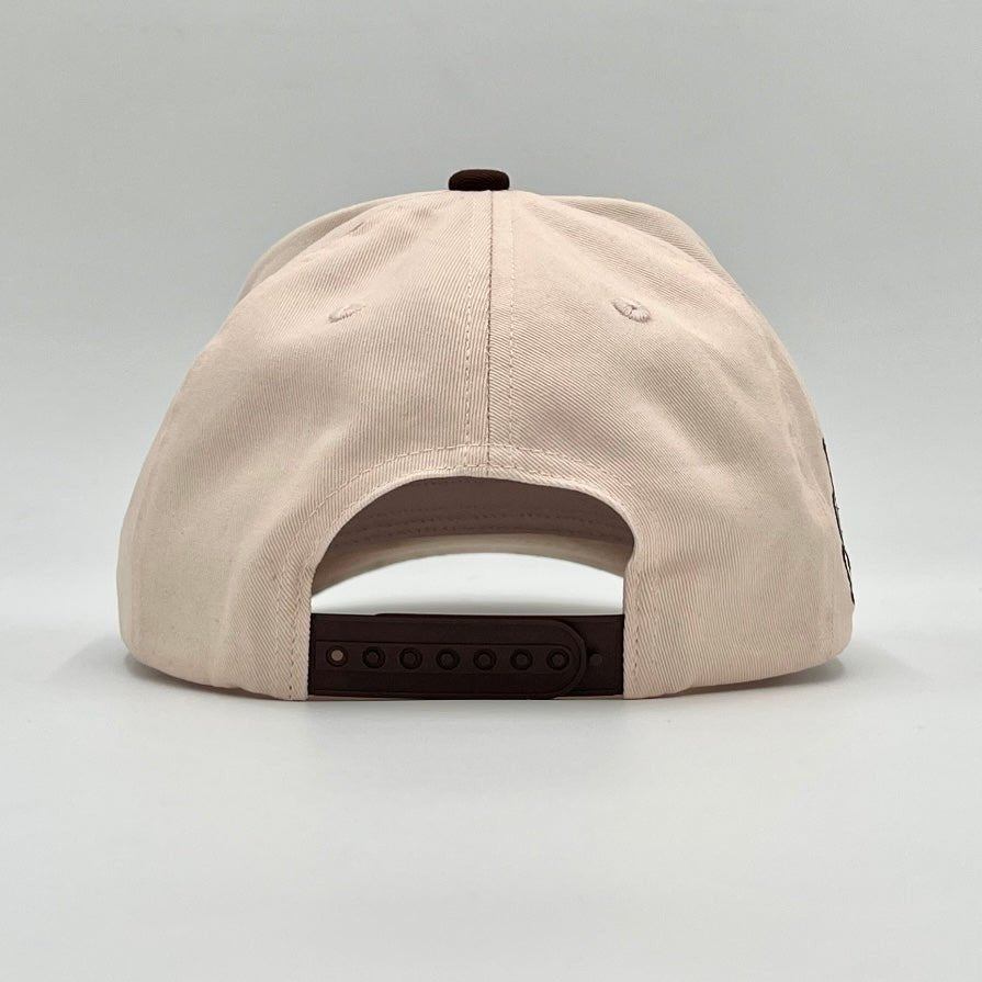 [🚨PRE-ORDER - SHIPS JANUARY 16TH🚨] ‘YHWH’ Structured SnapBack - Cream/Brown