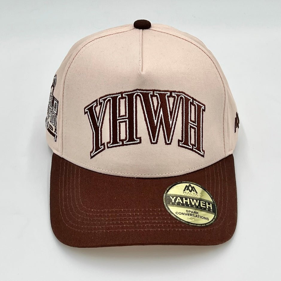 [🚨PRE-ORDER - SHIPS JANUARY 16TH🚨] ‘YHWH’ Structured SnapBack - Cream/Brown
