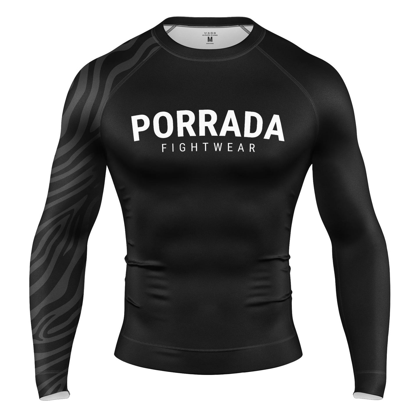 IBJJF BLACK RANKED RASH GUARD