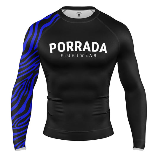 IBJJF BLUE RANKED RASH GUARD